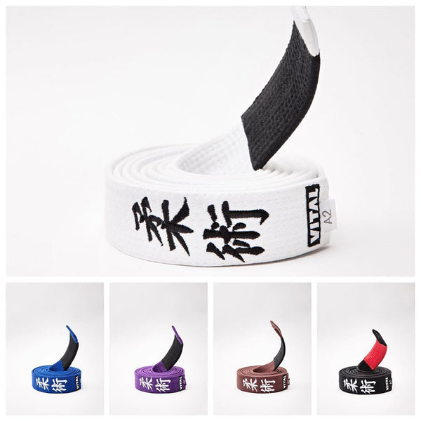 EMBROIDERED BELT_白・青・紫・茶・黒