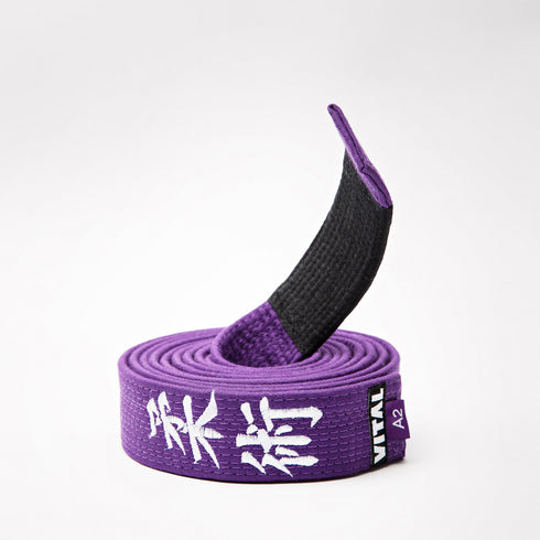 EMBROIDERED BELT_白・青・紫・茶・黒