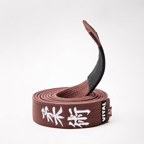 EMBROIDERED BELT_白・青・紫・茶・黒