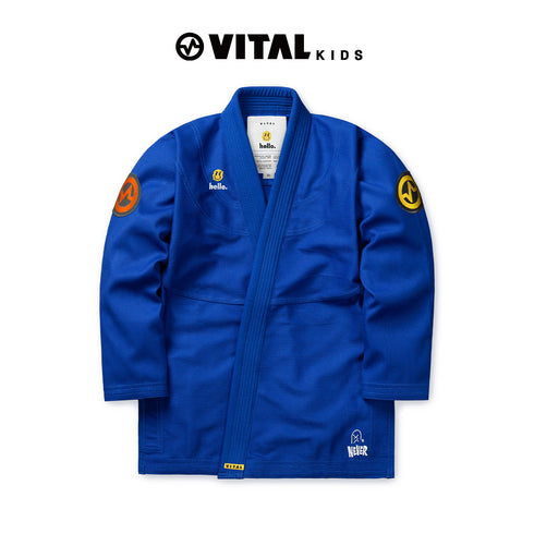 【キッズ用】SMILE NEVER SMILE_青