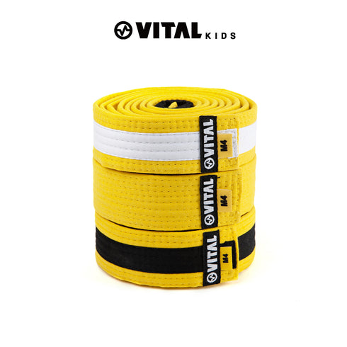 【キッズ用】KIDS BELT_黄・黄白・黄黒