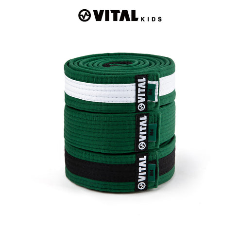 【キッズ用】KIDS BELT_緑・緑白・緑黒