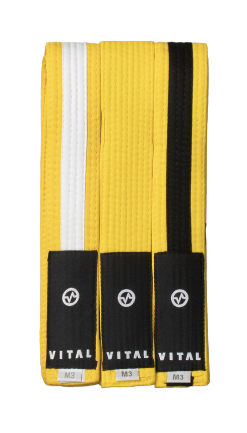 【キッズ用】KIDS BELT_黄・黄白・黄黒